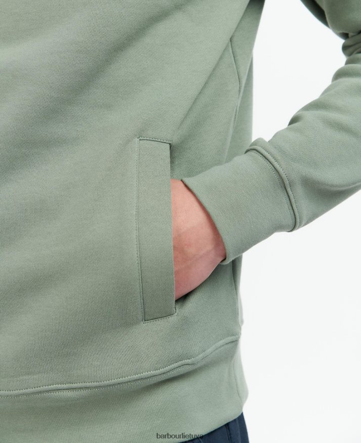 apranga Barbour Barbur Rothley megztinis su pusiau užtrauktuku agavos žalia vyrų 6F6D801061