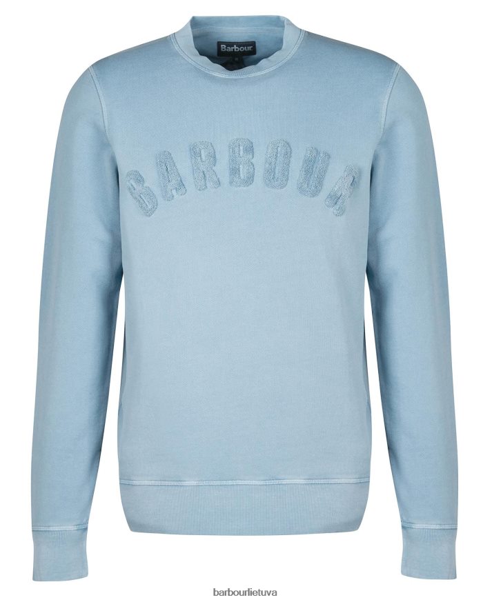 apranga Barbour Didelio logotipo megztinis su kaklu milteliai mėlyni vyrų 6F6D801042