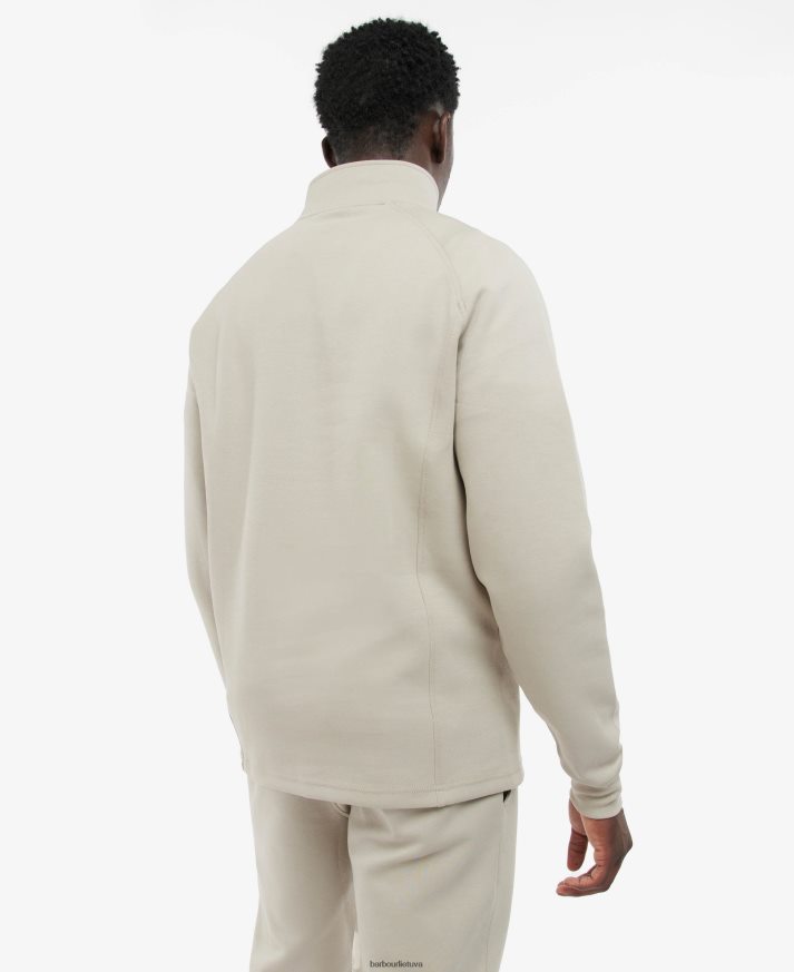 apranga Barbour Wallace megztinis su pusiau užtrauktuku betono vyrų 6F6D801003