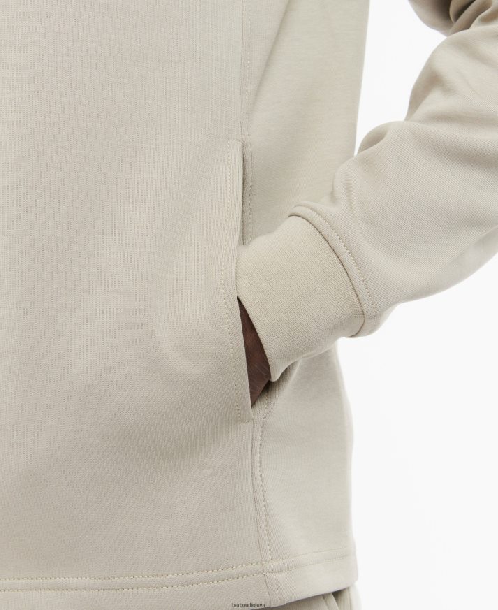 apranga Barbour Wallace megztinis su pusiau užtrauktuku betono vyrų 6F6D801003