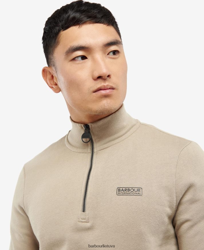 apranga Barbour būtinas pusnis megztinis su užtrauktuku miškas vyrų 6F6D801069