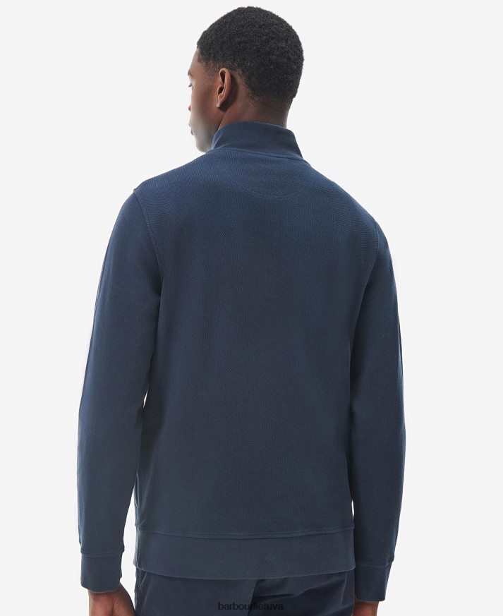 apranga Barbour birkrigg megztinis su puse užtrauktuku balti dūmai vyrų 6F6D80990