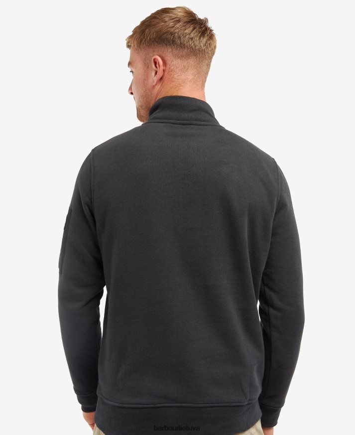 apranga Barbour lydinio pusiau užtrauktukas prakaitas tamsiai juoda vyrų 6F6D801071