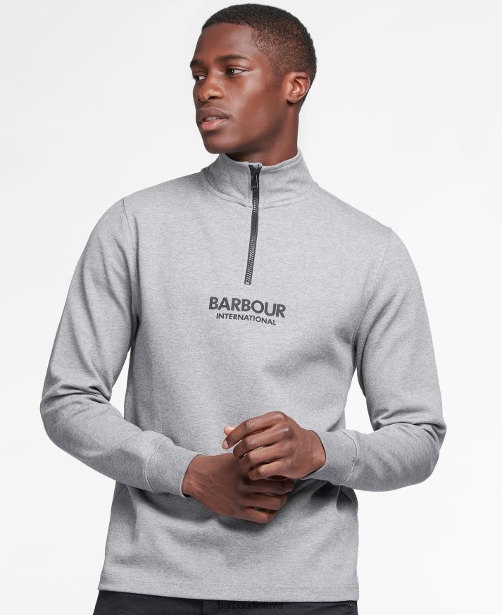 apranga Barbour megztinis su puse užtrauktuku juodas vyrų 6F6D80995