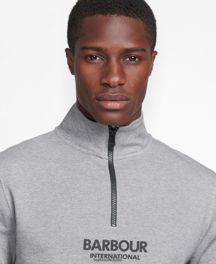 apranga Barbour megztinis su puse užtrauktuku juodas vyrų 6F6D80995