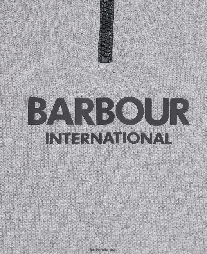 apranga Barbour megztinis su puse užtrauktuku juodas vyrų 6F6D80995