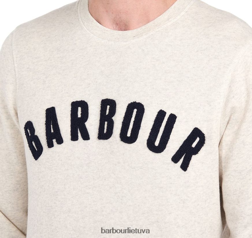 apranga Barbour prep megztinis su logotipu pilkas marlas vyrų 6F6D801014