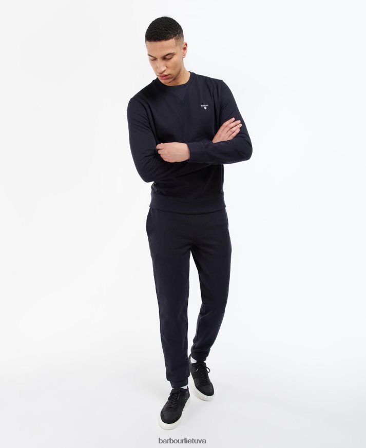 apranga Barbour ridsdale megztinis su įgula kaklu juodas vyrų 6F6D80987