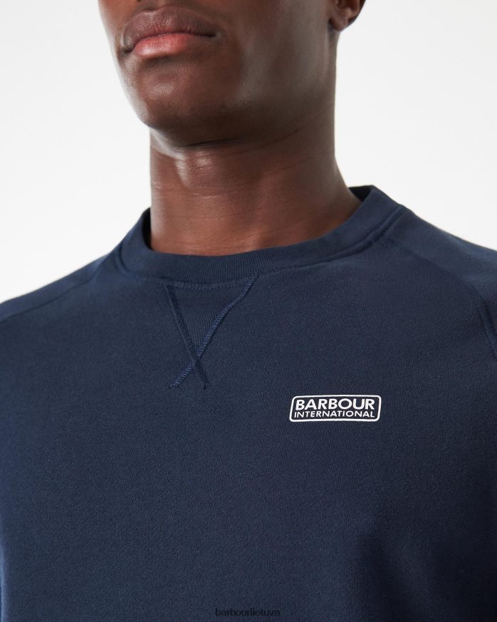 apranga Barbour tarptautinis megztinis, būtinas įgulos kakleliu antracito marlas vyrų 6F6D801019