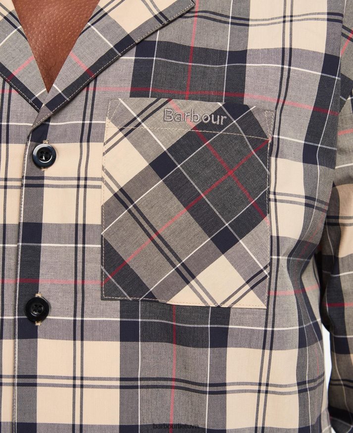 apranga Barbour Carlisle pj rinkinys vasaros laivyno tartanas vyrų 6F6D801242