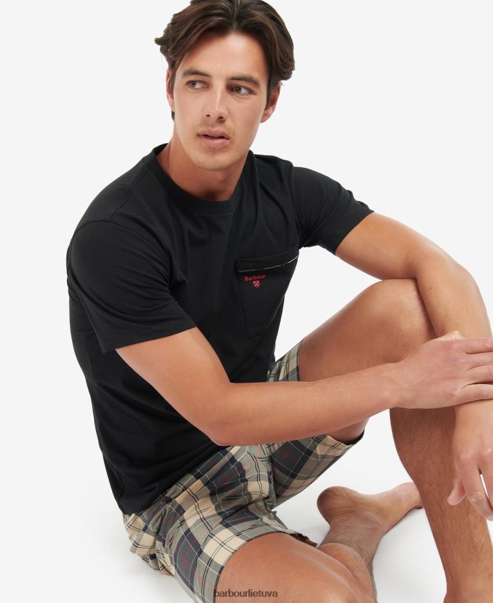 apranga Barbour bailes pj rinkinys vasaros laivyno tartanas vyrų 6F6D801240