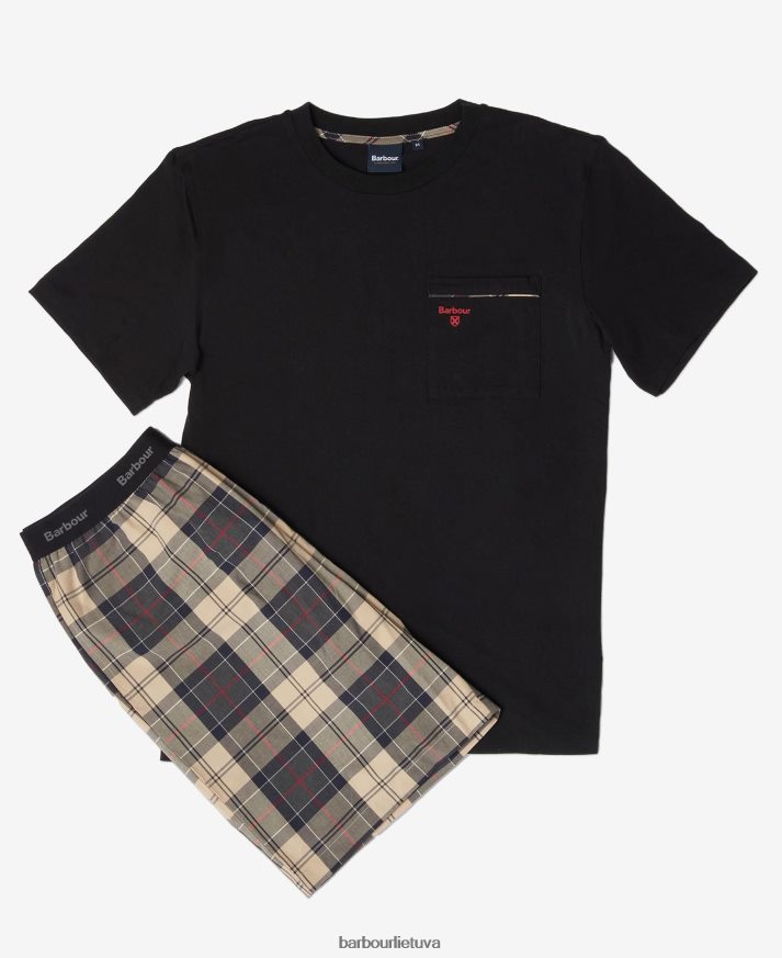 apranga Barbour bailes pj rinkinys vasaros laivyno tartanas vyrų 6F6D801240