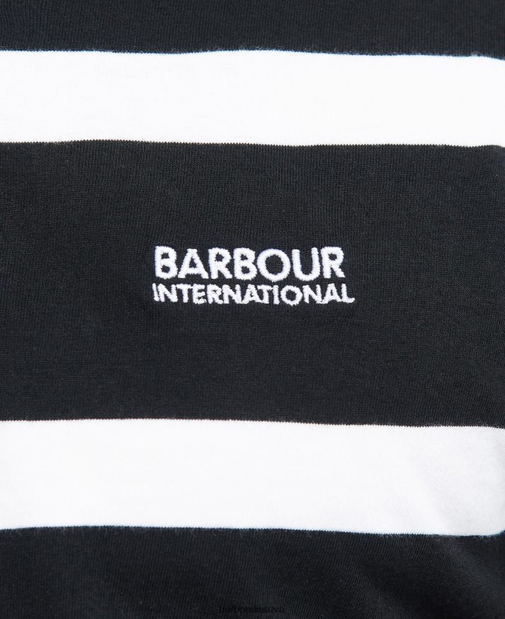 apranga Barbour Cobain dryžuoti polo marškinėliai mėlynas horizontas/balta vyrų 6F6D80692