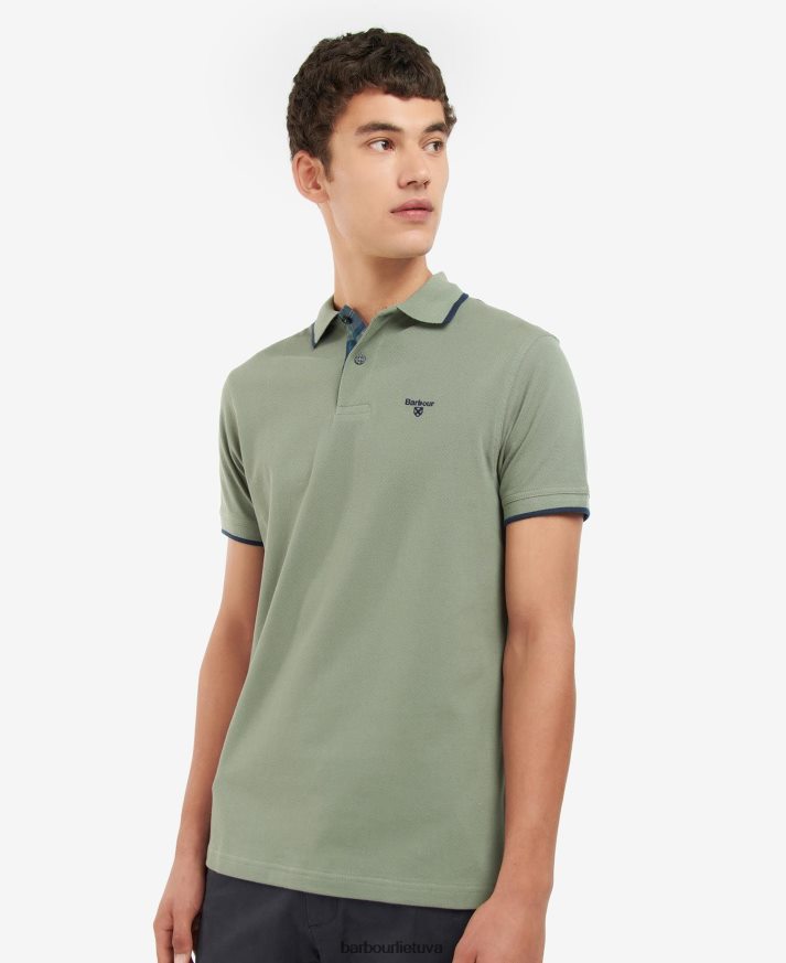 apranga Barbour Eastington polo marškinėliai agavos žalia vyrų 6F6D80687