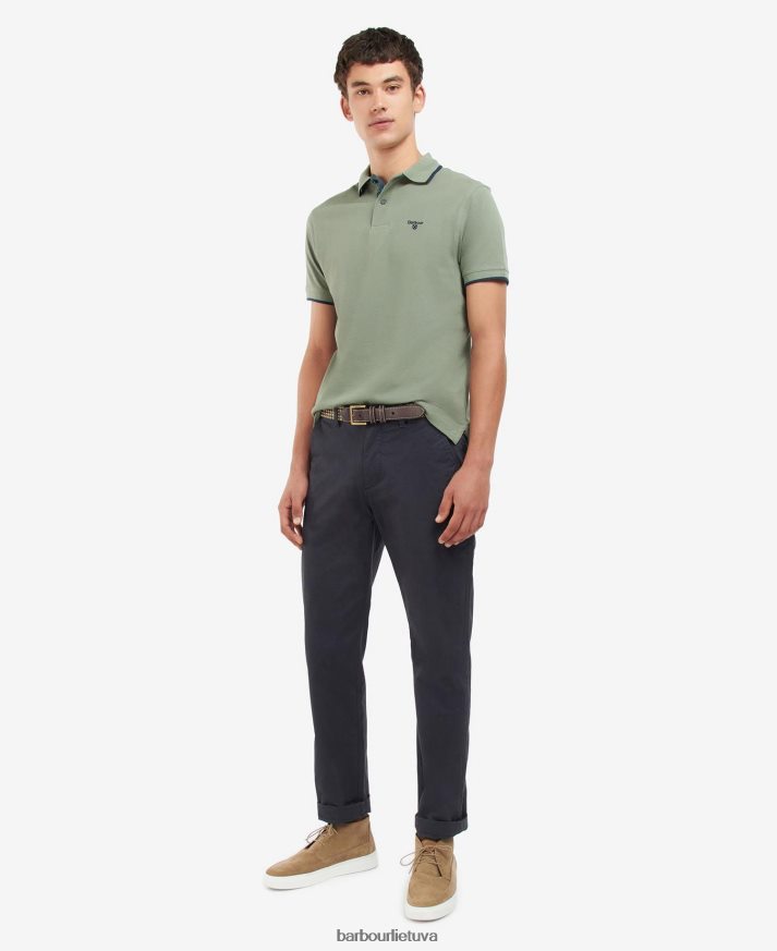 apranga Barbour Eastington polo marškinėliai agavos žalia vyrų 6F6D80687