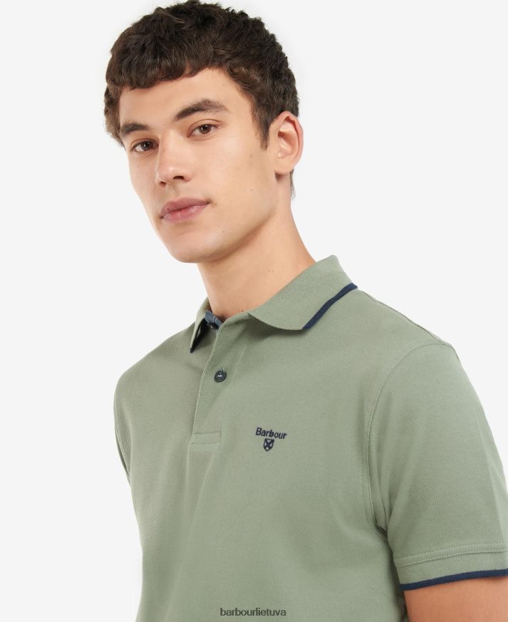 apranga Barbour Eastington polo marškinėliai agavos žalia vyrų 6F6D80687