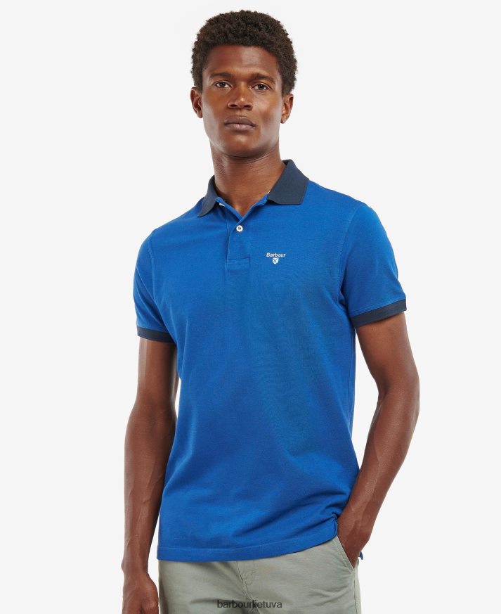 apranga Barbour Lynton polo marškinėliai Monako mėlyna vyrų 6F6D80616