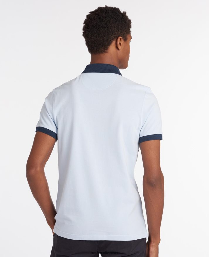 apranga Barbour Lynton polo marškinėliai baltas vyrų 6F6D80606