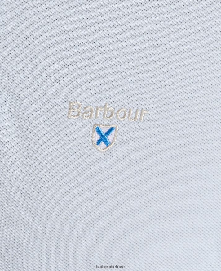 apranga Barbour Lynton polo marškinėliai baltas vyrų 6F6D80606