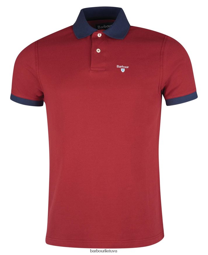 apranga Barbour Lynton polo marškinėliai pilkas marlas vyrų 6F6D80604