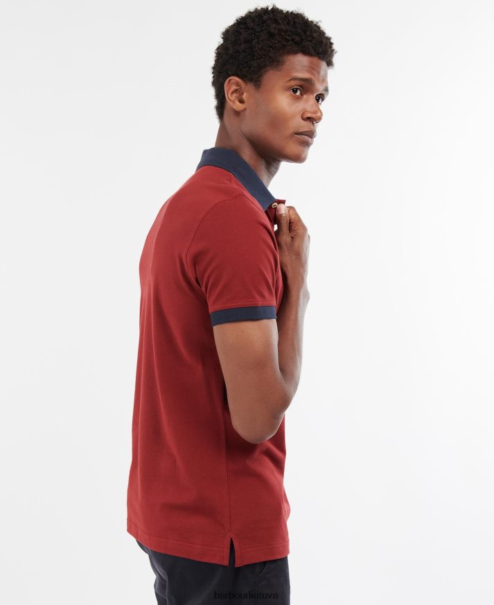 apranga Barbour Lynton polo marškinėliai pilkas marlas vyrų 6F6D80604