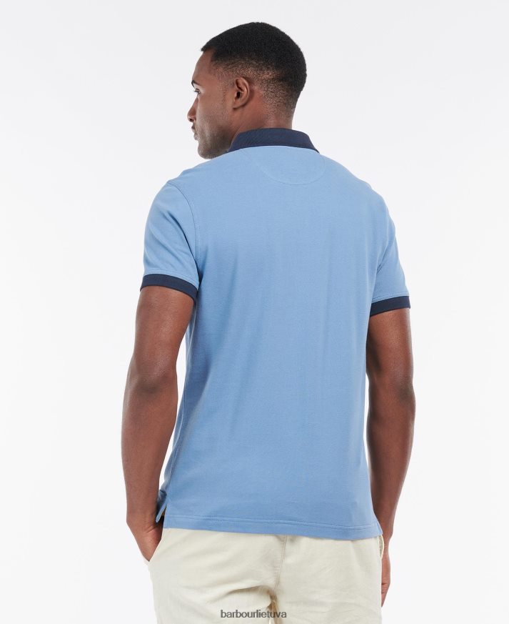 apranga Barbour Lynton polo marškinėliai pilkas marlas vyrų 6F6D80650