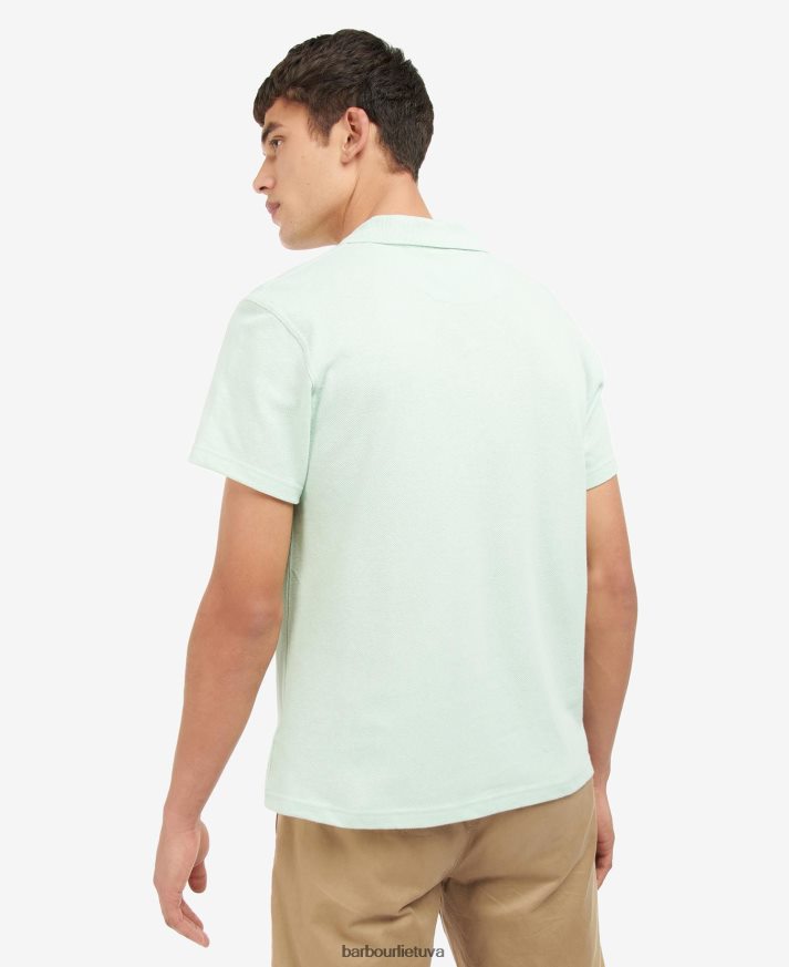 apranga Barbour Ryde polo marškinėliai dulkėtos mėtos vyrų 6F6D80697