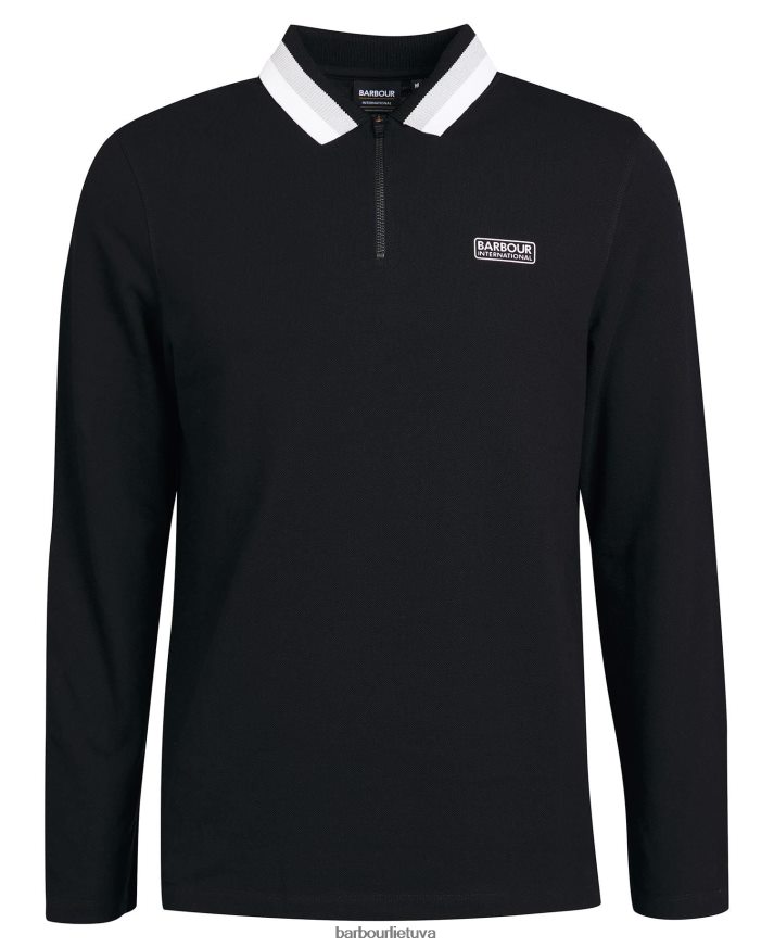 apranga Barbour adisham polo marškinėliai ilgomis rankovėmis baltas vyrų 6F6D80681