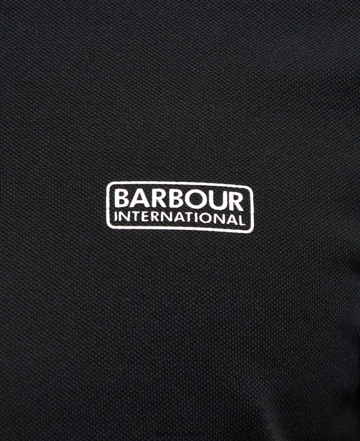 apranga Barbour adisham polo marškinėliai ilgomis rankovėmis baltas vyrų 6F6D80681