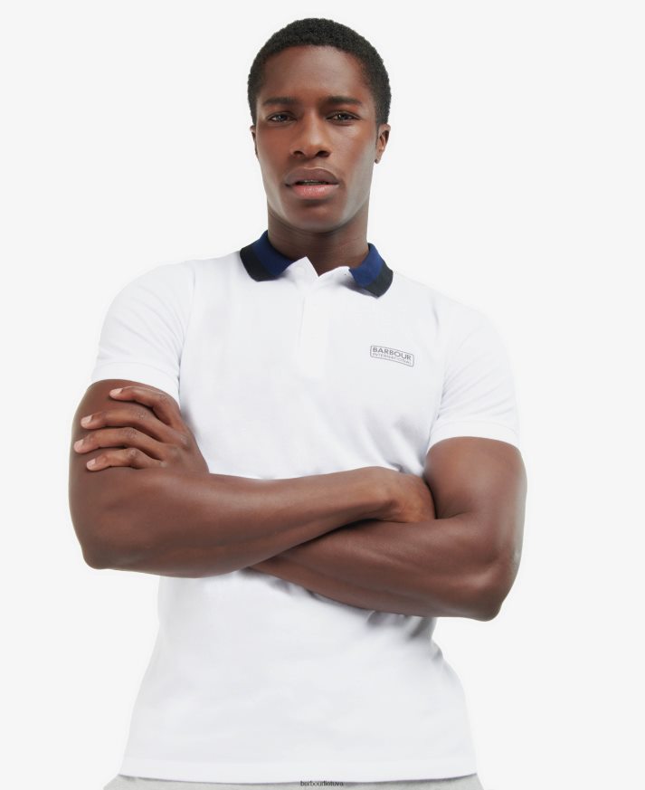 apranga Barbour amperiniai polo marškinėliai šviesiai pilka vyrų 6F6D80669