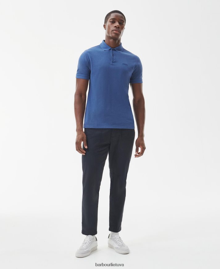 apranga Barbour būtiniausi drabužiai dažyti polo marškinėliai sutemų rožinė vyrų 6F6D80680