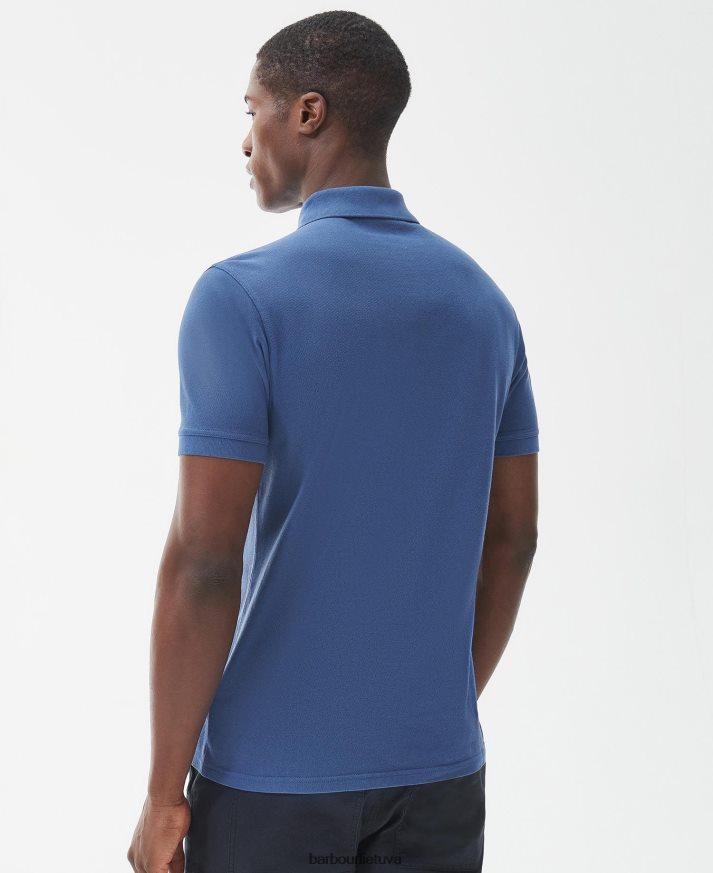 apranga Barbour būtiniausi drabužiai dažyti polo marškinėliai sutemų rožinė vyrų 6F6D80680