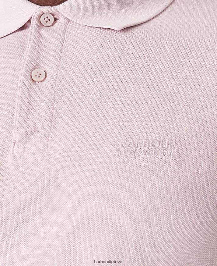 apranga Barbour būtiniausi drabužiai dažyti polo marškinėliai sutemų rožinė vyrų 6F6D80691
