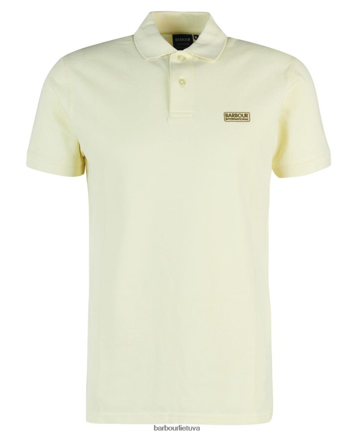 apranga Barbour būtiniausi polo marškinėliai geltona migla vyrų 6F6D80655