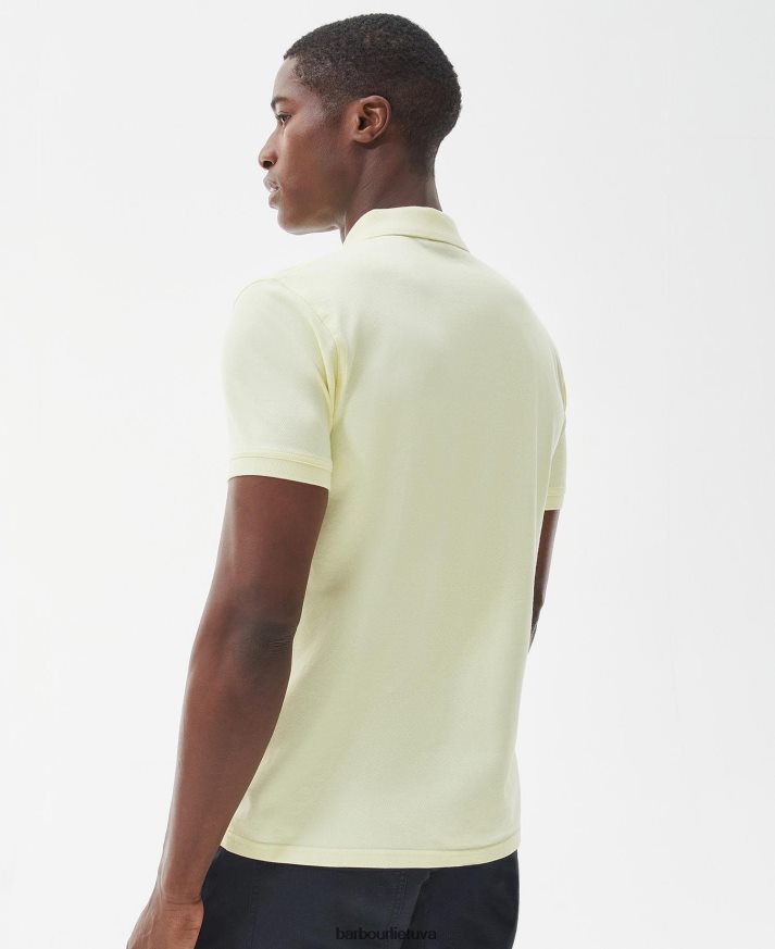 apranga Barbour būtiniausi polo marškinėliai geltona migla vyrų 6F6D80655
