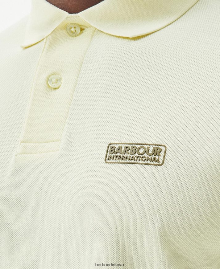 apranga Barbour būtiniausi polo marškinėliai geltona migla vyrų 6F6D80655