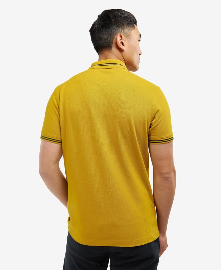 apranga Barbour būtiniausi polo marškinėliai milteliai mėlyni/balti vyrų 6F6D80742