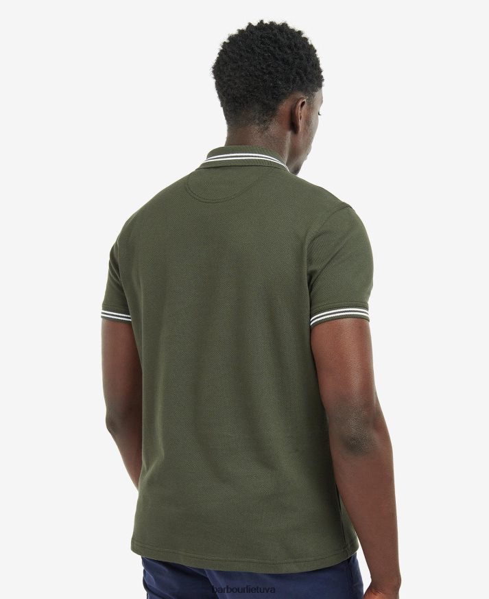 apranga Barbour būtiniausi polo marškinėliai rausvai violetinė vyrų 6F6D80614