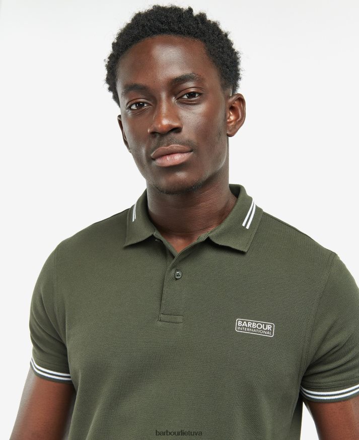 apranga Barbour būtiniausi polo marškinėliai rausvai violetinė vyrų 6F6D80614