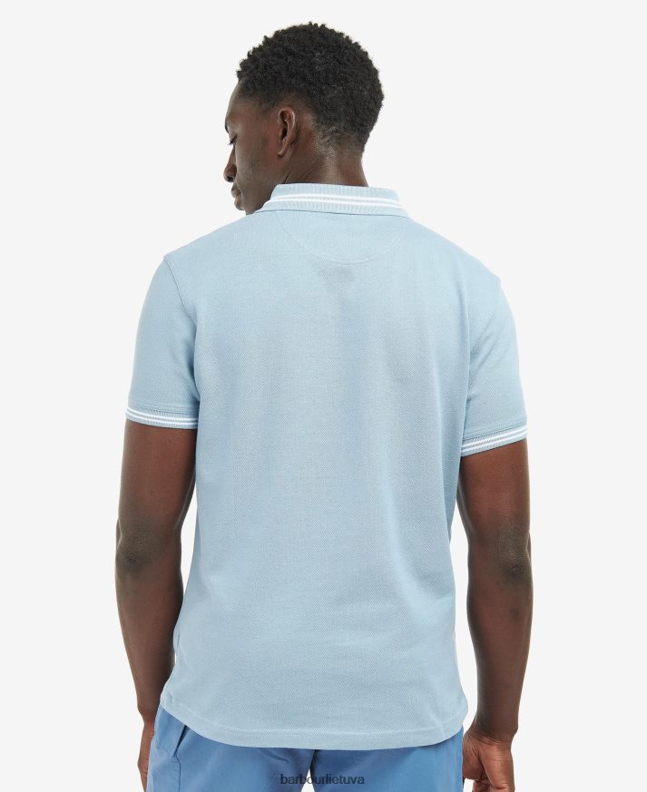 apranga Barbour būtiniausi polo marškinėliai rausvai violetinė vyrų 6F6D80647