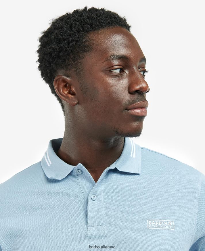 apranga Barbour būtiniausi polo marškinėliai rausvai violetinė vyrų 6F6D80647