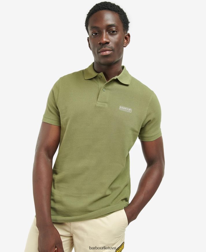 apranga Barbour būtiniausi polo marškinėliai tamsus erškėtis vyrų 6F6D80693