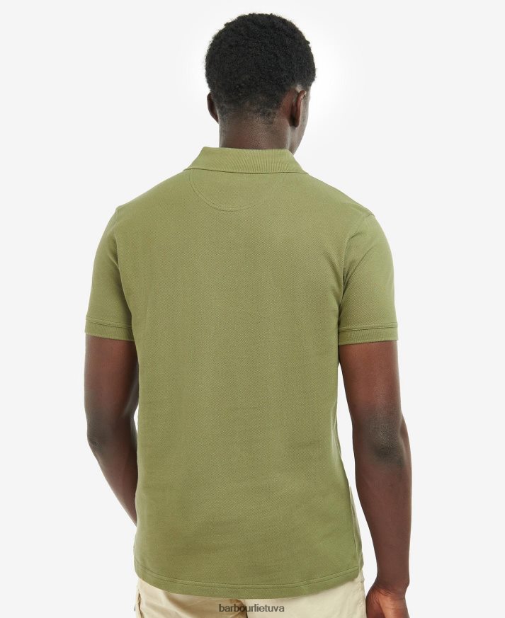 apranga Barbour būtiniausi polo marškinėliai tamsus erškėtis vyrų 6F6D80693