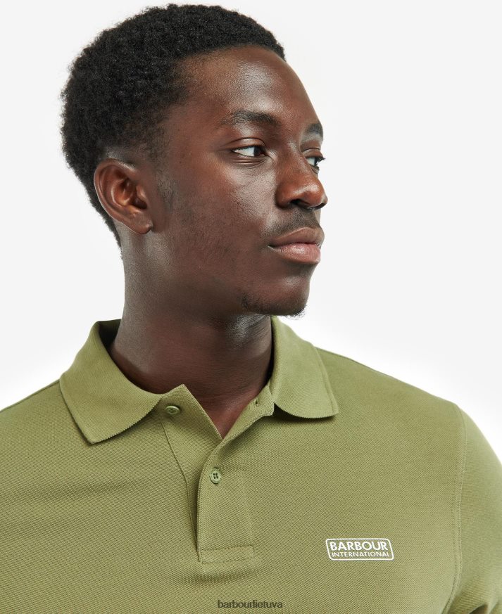 apranga Barbour būtiniausi polo marškinėliai tamsus erškėtis vyrų 6F6D80693