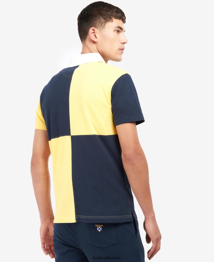 apranga Barbour clarendon paneliniai polo marškinėliai klasikinis laivynas vyrų 6F6D80637