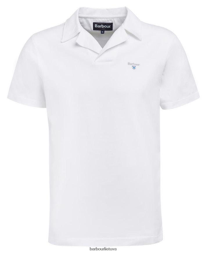 apranga Barbour consett polo marškinėliai klasikinis baltas vyrų 6F6D80599