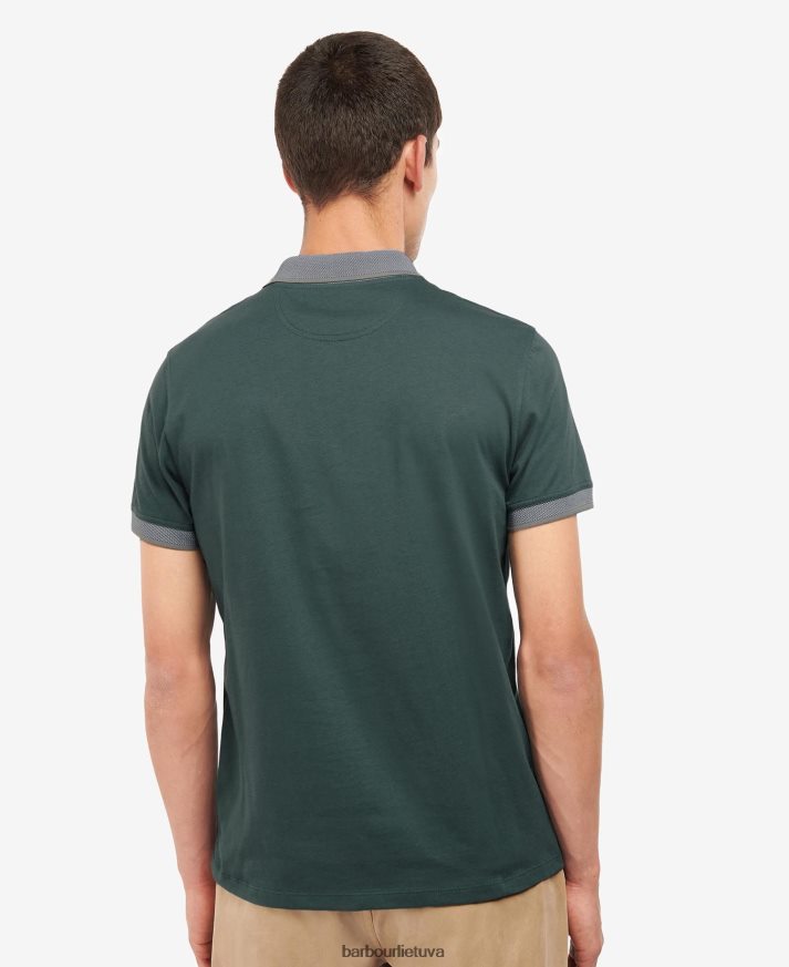 apranga Barbour cornsay polo marškinėliai žali frontonai vyrų 6F6D80562