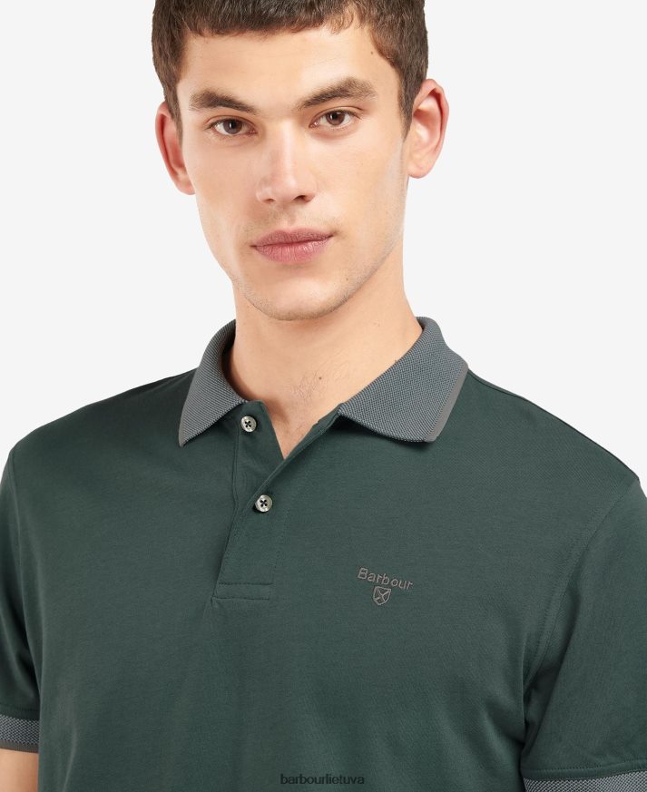 apranga Barbour cornsay polo marškinėliai žali frontonai vyrų 6F6D80562