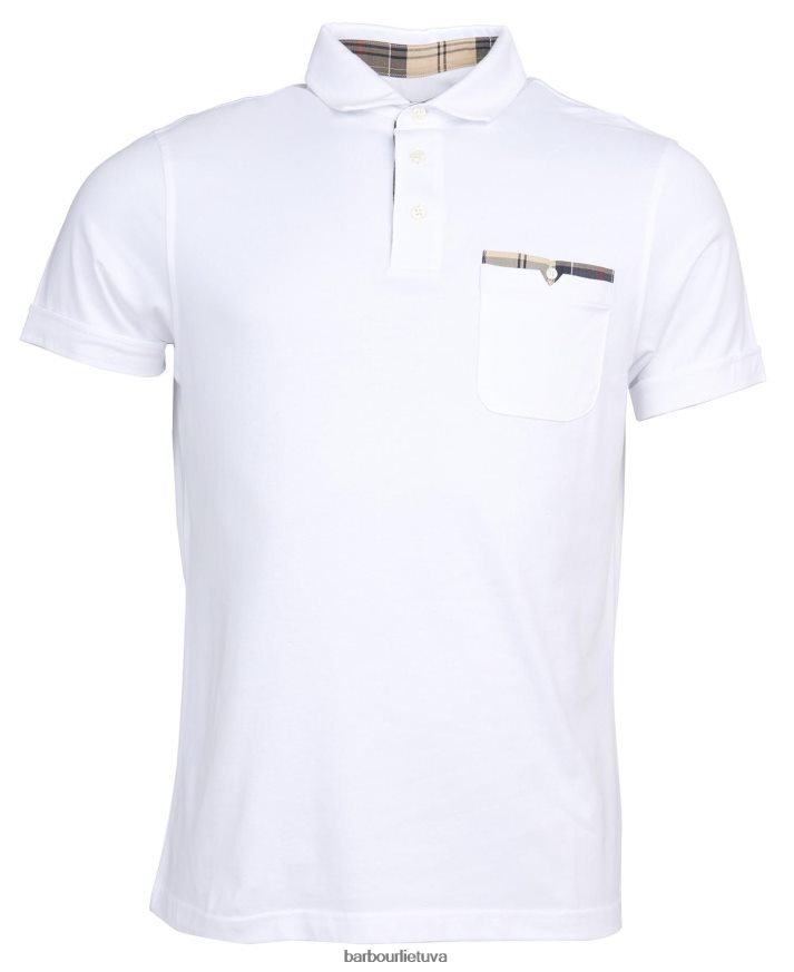 apranga Barbour corpatch polo marškinėliai mėlynas plienas vyrų 6F6D80624