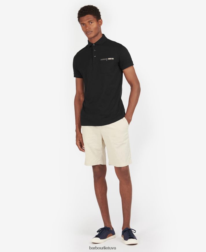 apranga Barbour corpatch polo marškinėliai pilkas marlas/akmuo vyrų 6F6D80554